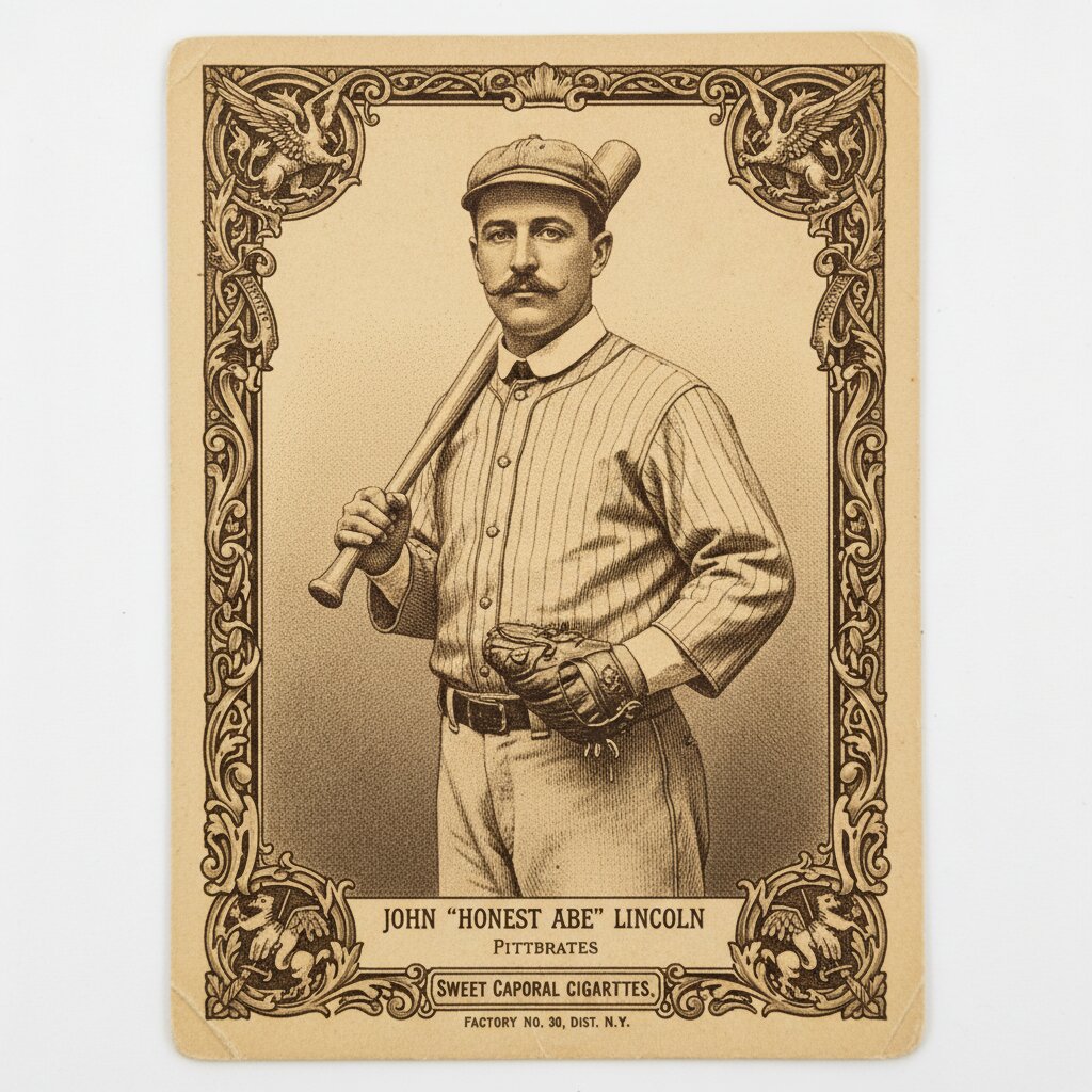 1910s tobacco card &mdash; baseball card &mdash; generated image
