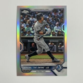 2020s Topps Chrome refractor &mdash; baseball card