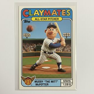 claymation &mdash; baseball card