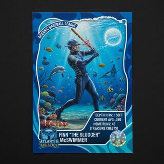 underwater &mdash; baseball card