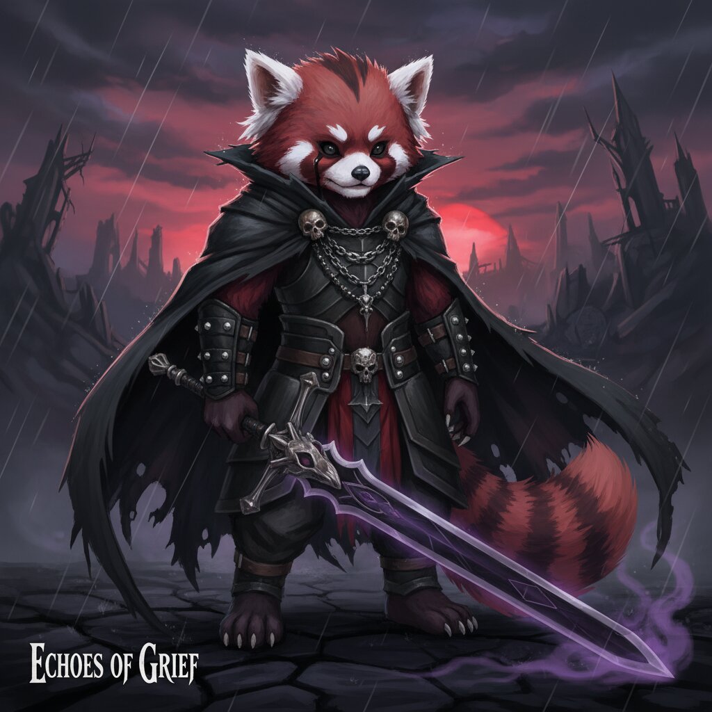emo × FFXI &mdash; a red panda &mdash; generated image