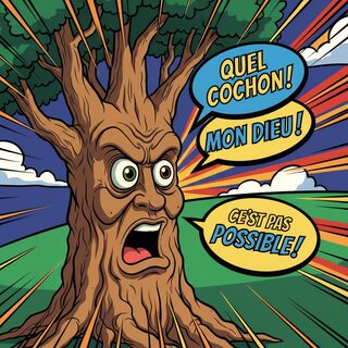 anime &mdash; A Tree Speaking Untranslated French