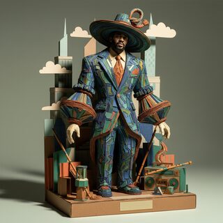 paper-craft &mdash; Andre 3000