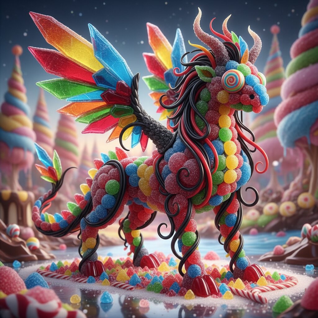 made of candy &mdash; babjo &mdash; generated image
