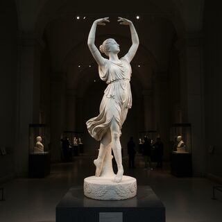 ancient Greek marble statue &mdash; Ballerina