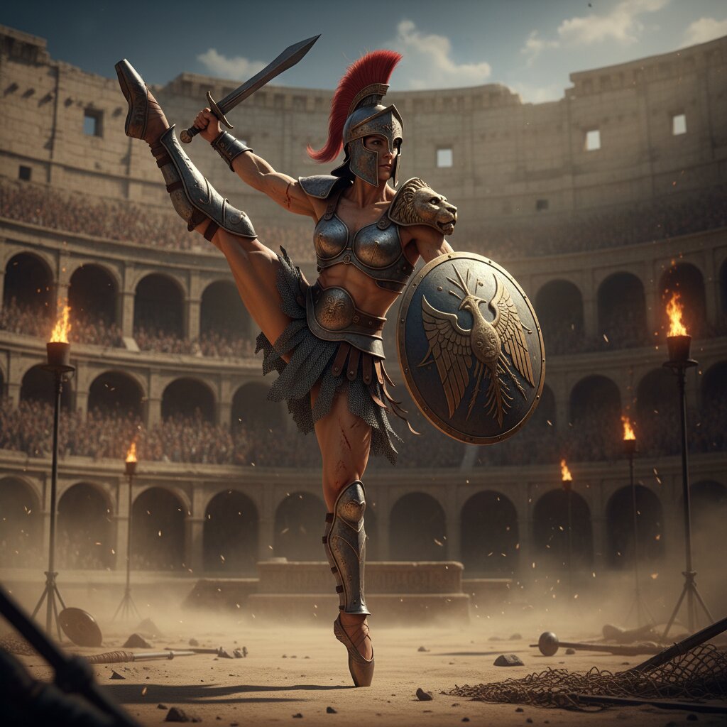 gladiator &mdash; Ballerina &mdash; generated image
