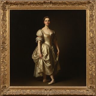 Renaissance oil painting &mdash; Ballerina