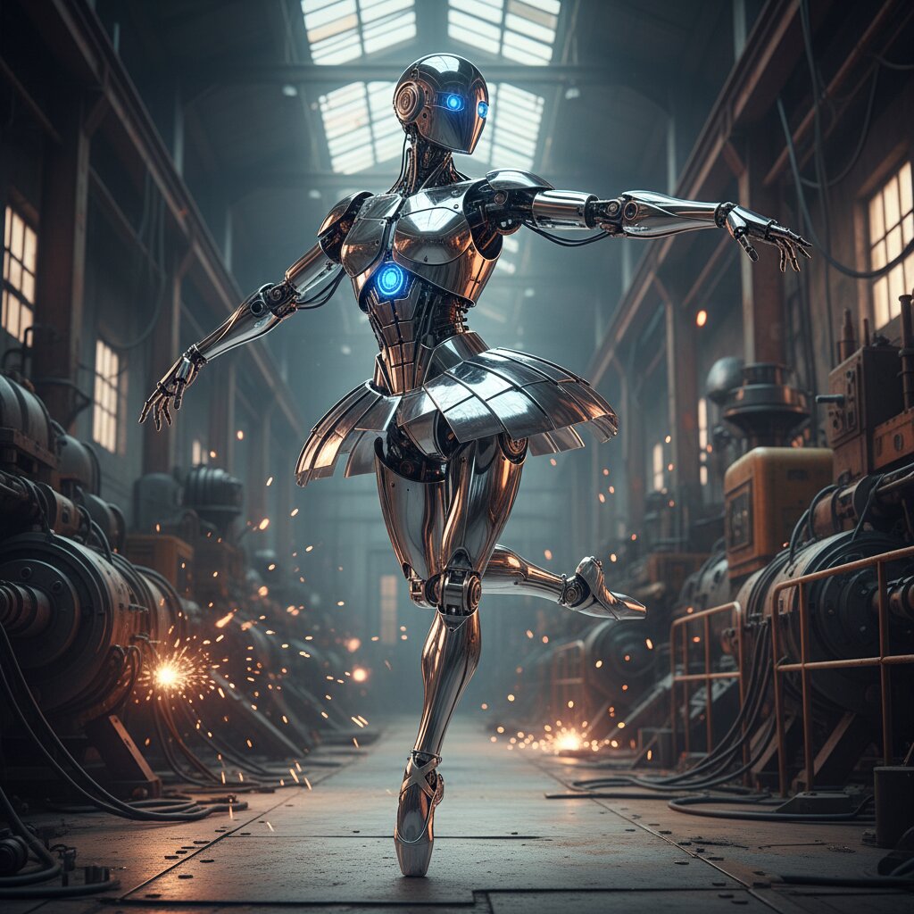 robot &mdash; Ballerina &mdash; generated image