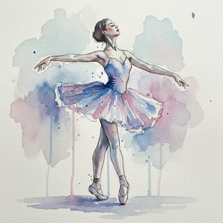 watercolor sketchbook &mdash; Ballerina