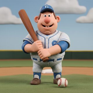 claymation &mdash; Baseball Player