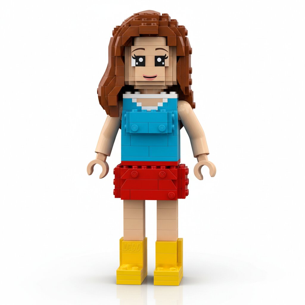 LEGO minifigure &mdash; Emily &mdash; generated image