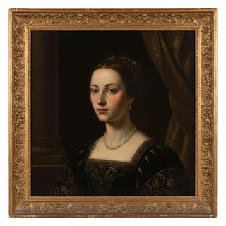 Renaissance oil painting &mdash; Emily
