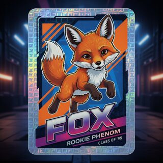 1990s glossy rookie card &mdash; Fox