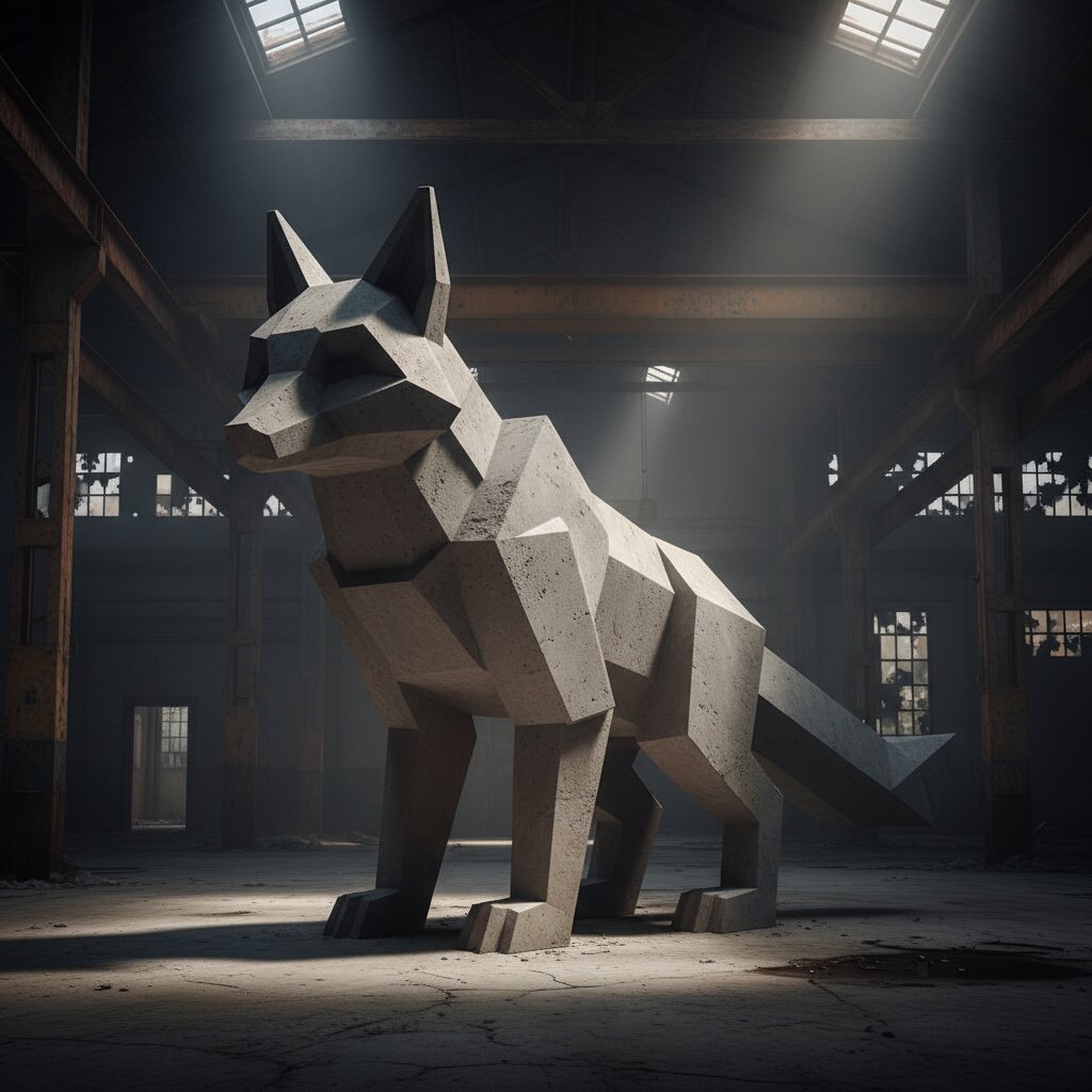 brutalist &mdash; Fox &mdash; generated image
