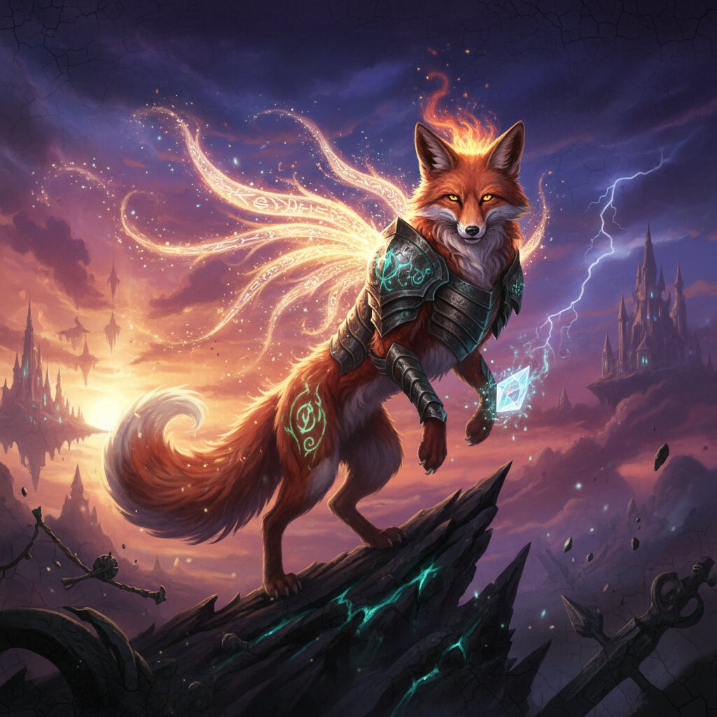 Magic the Gathering TCG &mdash; Fox &mdash; generated image