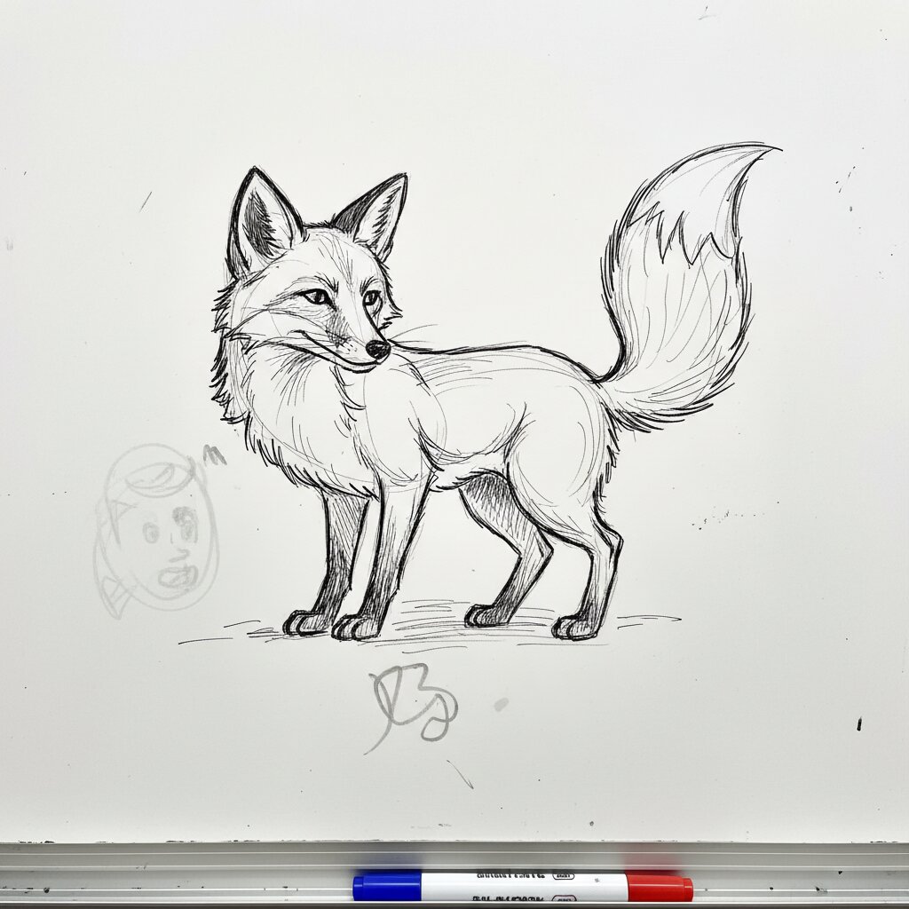 whiteboard &mdash; Fox &mdash; generated image