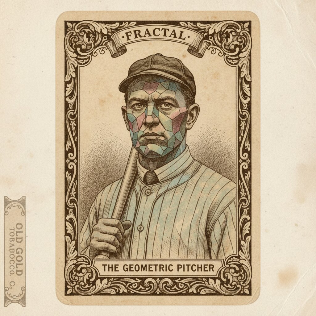 1910s tobacco card &mdash; Fractal &mdash; generated image