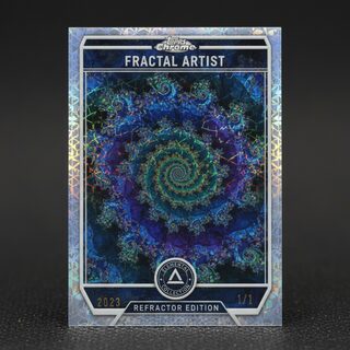 2020s Topps Chrome refractor &mdash; Fractal