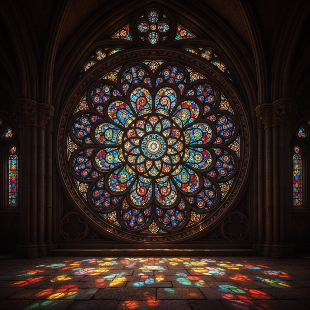 stained glass &mdash; Fractal &mdash; generated image