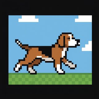 8-bit pixel art &mdash; Hound