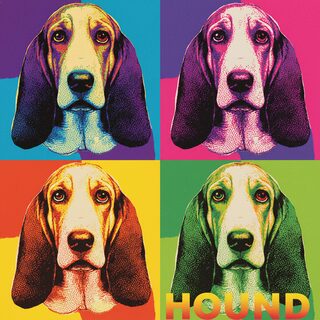 pop art silkscreen &mdash; Hound