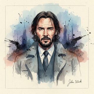 watercolor sketchbook &mdash; John Wick