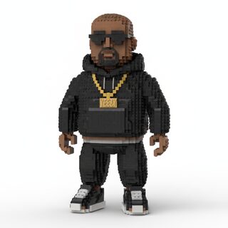 LEGO minifigure &mdash; Kanye West