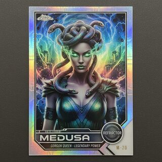 2020s Topps Chrome refractor &mdash; Medusa
