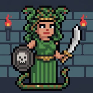 8-bit pixel art &mdash; Medusa