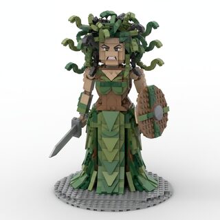 LEGO minifigure &mdash; Medusa