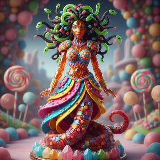made of candy &mdash; Medusa