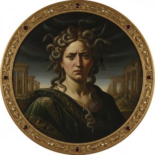 Renaissance oil painting &mdash; Medusa
