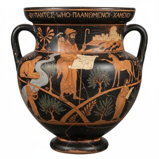 Ancient Greek Red-Figure Pottery &mdash; Not All Who Wander Are Lost