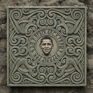 Norse Runic Carving &mdash; Obama