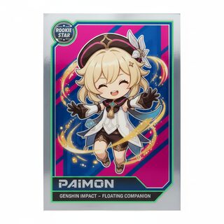 1990s glossy rookie card &mdash; Paimon