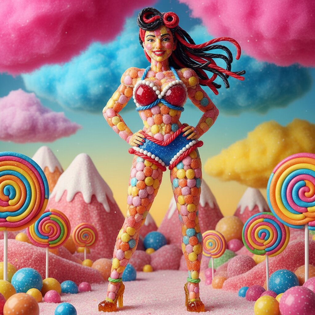 made of candy &mdash; Pinup Girl &mdash; generated image