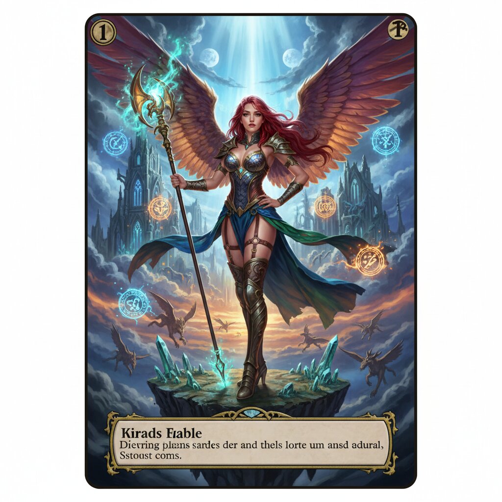 Magic the Gathering TCG &mdash; Pinup Girl &mdash; generated image