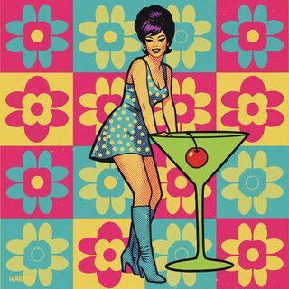 pop art silkscreen &mdash; Pinup Girl