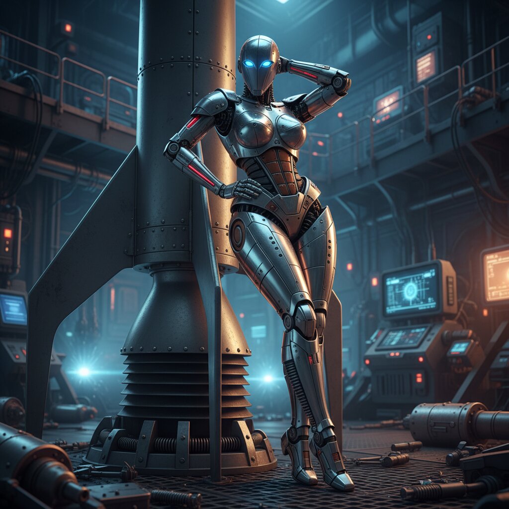 robot &mdash; Pinup Girl &mdash; generated image