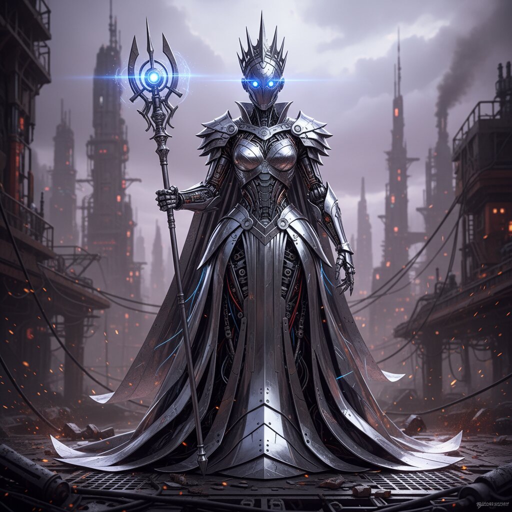 robot &mdash; princess &mdash; generated image