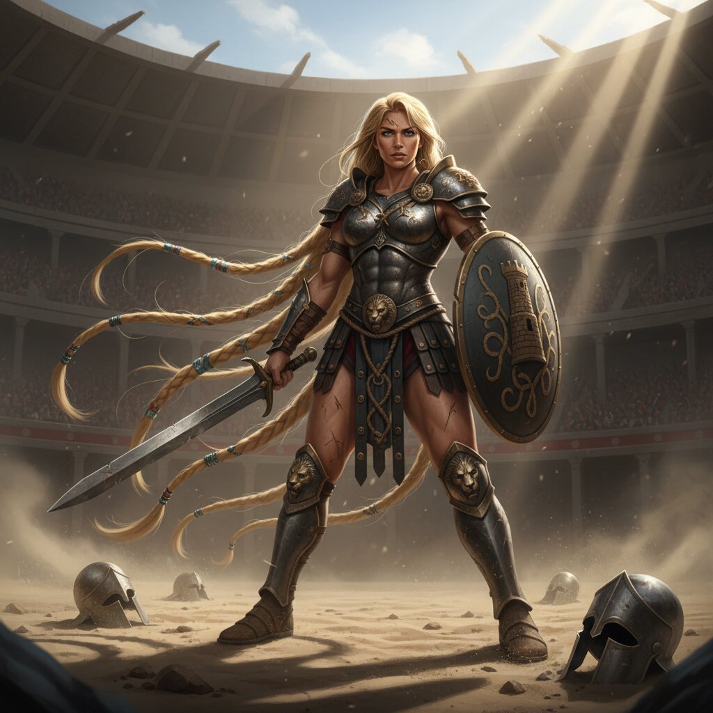 gladiator &mdash; Rapunzel &mdash; generated image