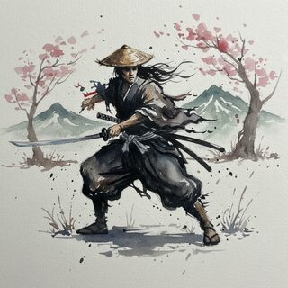 watercolor sketchbook &mdash; Ronin
