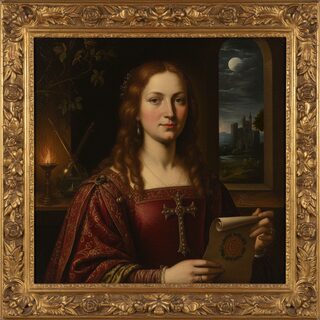 Renaissance oil painting &mdash; Rosy Cross