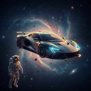 outer space &mdash; supercar