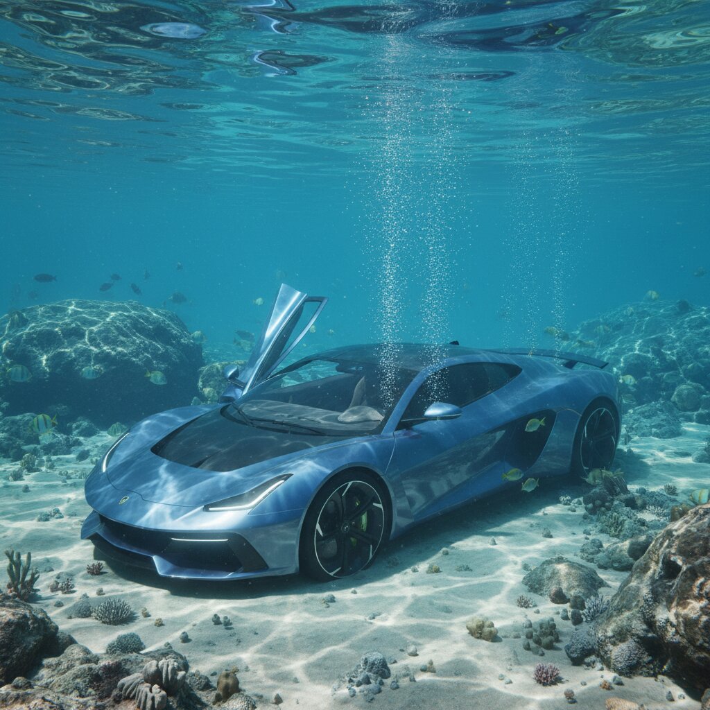 underwater &mdash; supercar &mdash; generated image