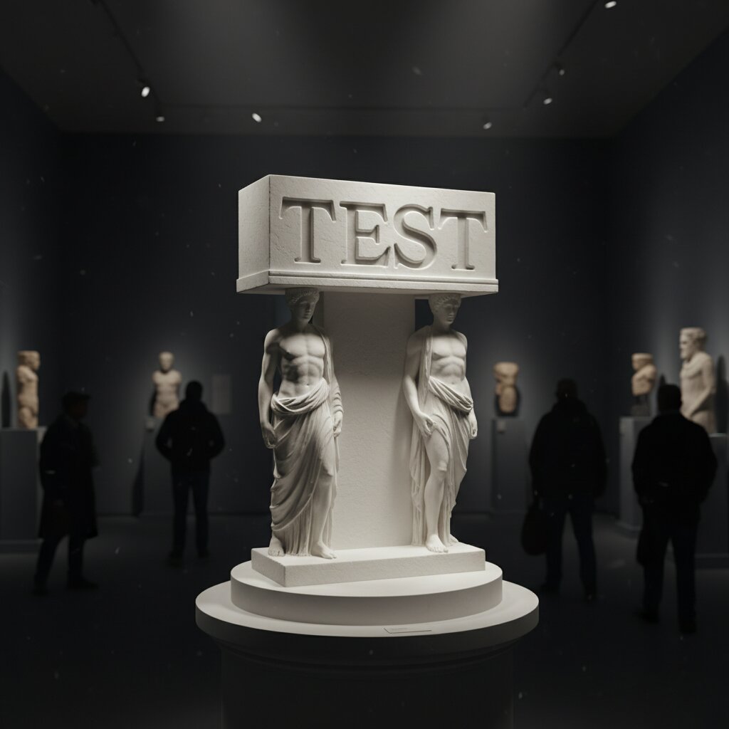 ancient Greek marble statue &mdash; test &mdash; generated image