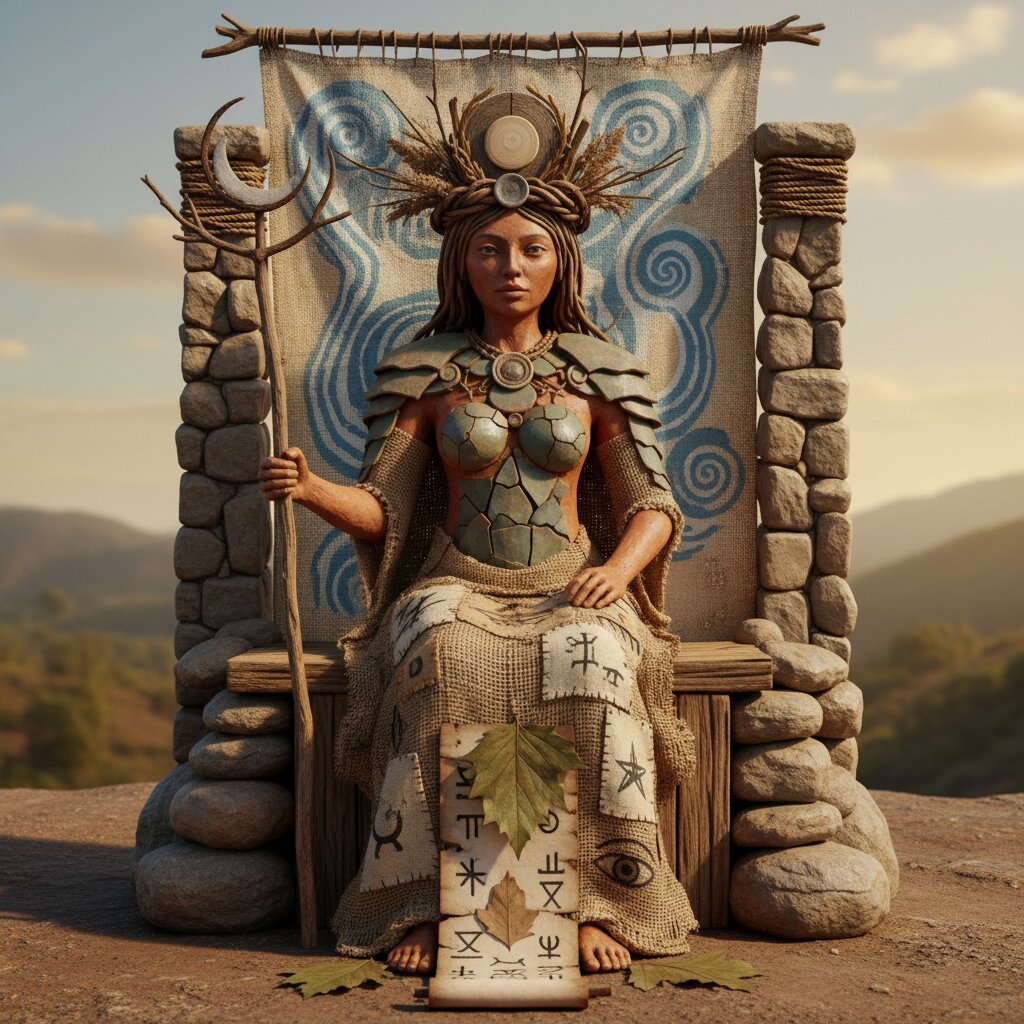 vernacular &mdash; The High Priestess &mdash; generated image