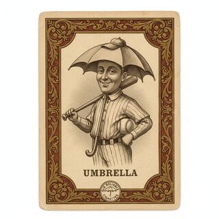 1910s tobacco card &mdash; umbrella